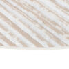 Teppich Crystal Rund Beige Braun Creme Streifen