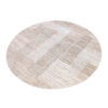 Teppich Crystal Rund Beige Braun Creme Streifen