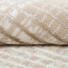 Teppich Crystal Rund Braun Beige Creme Streifen