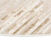 Teppich Crystal Rund Braun Beige Creme Streifen