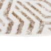 Teppich Crystal Rund Braun Creme Beige Linien