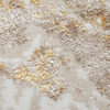 Teppich Crystal Rund Beige Gold Creme Marmor