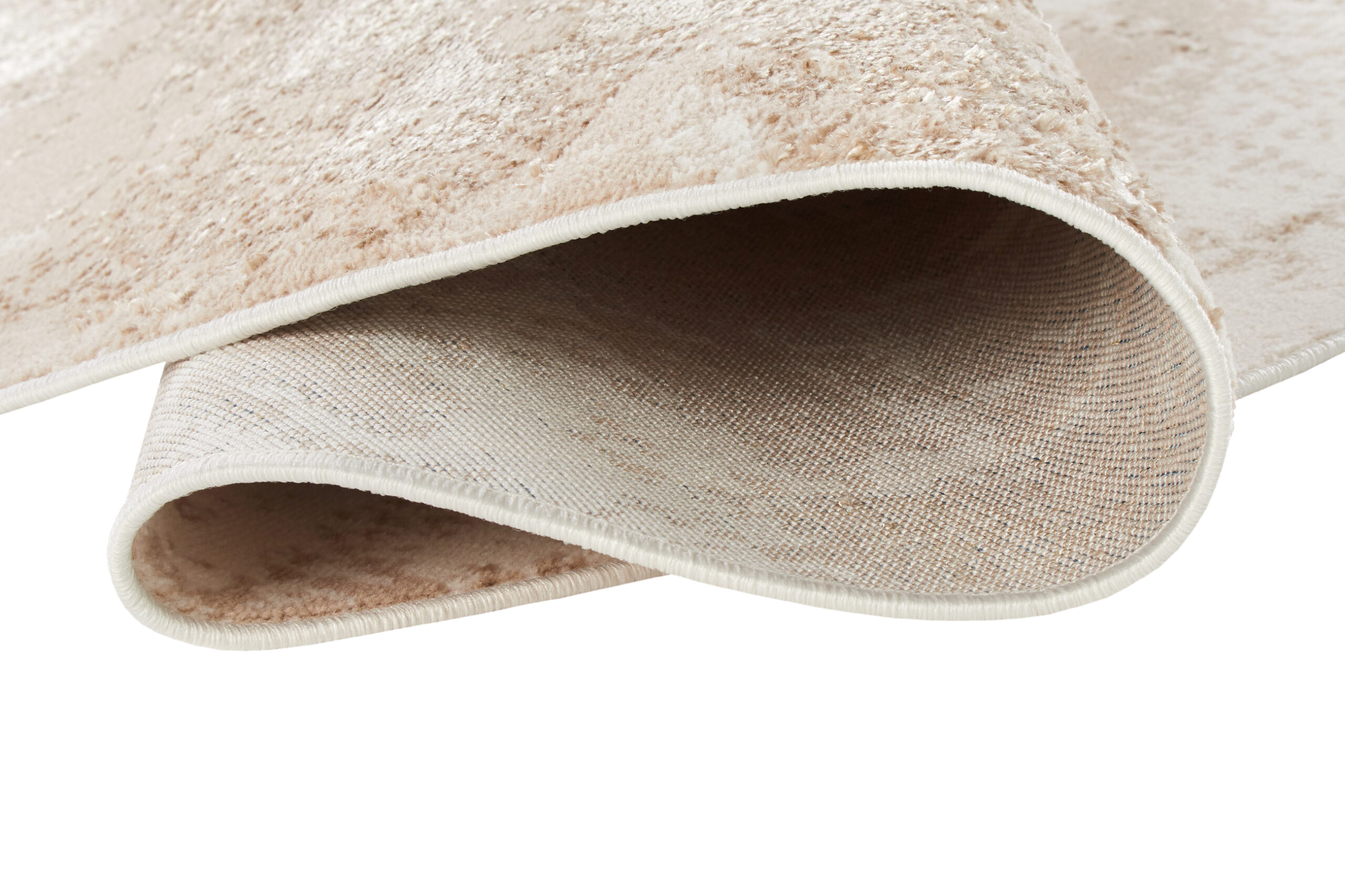 Teppich Crystal Rund Braun Beige Marmor