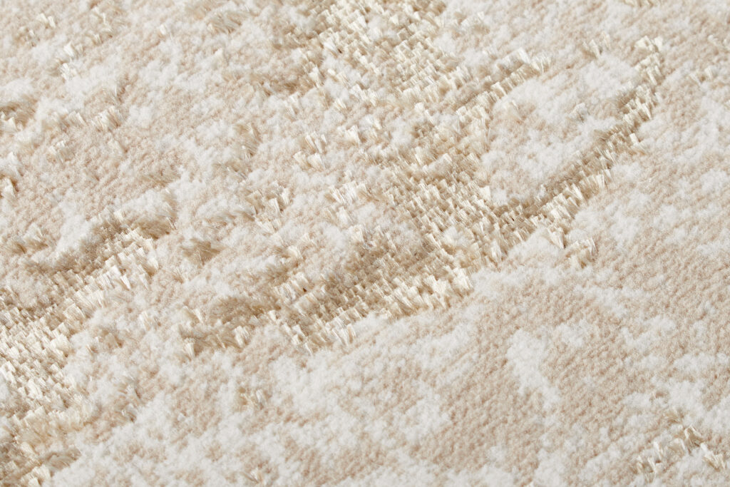 Teppich Crystal Rund Braun Beige Marmor