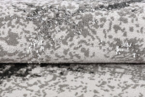 Teppich Crystal Rund Hellgrau Marmor