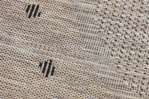 Teppich Melissa Rund Braun Rahmen Indoor Outdoor