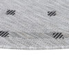 Teppich Melissa Rund Grau Rahmen Indoor Outdoor