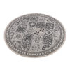 Teppich Melissa Rund Braun Schwarz Mosaik Indoor Outdoor