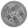 Teppich Melissa Rund Grau Schwarz Mosaik Indoor Outdoor