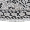 Teppich Melissa Rund Grau Schwarz Mosaik Indoor Outdoor