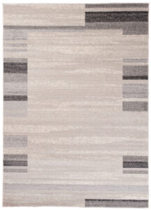 Teppich Sari Hell Beige Grau Rahmen