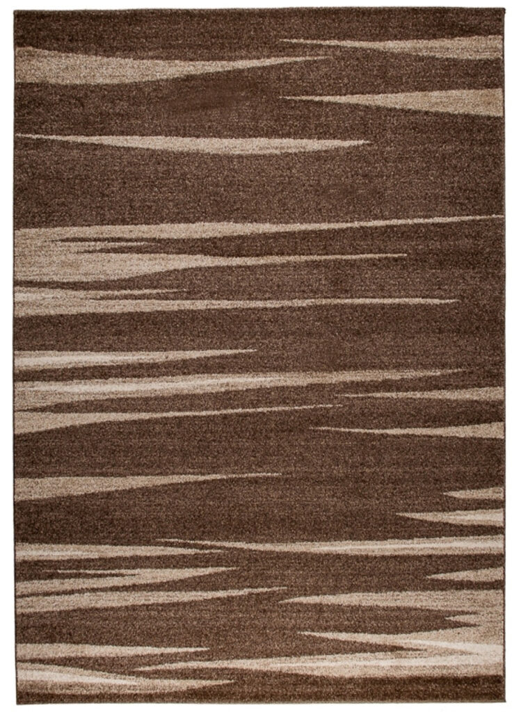 Teppich Sari Braun Beige Gestreift