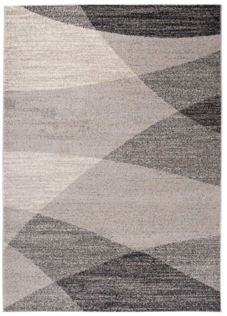 Teppich Sari Grau Beige Geometrisch
