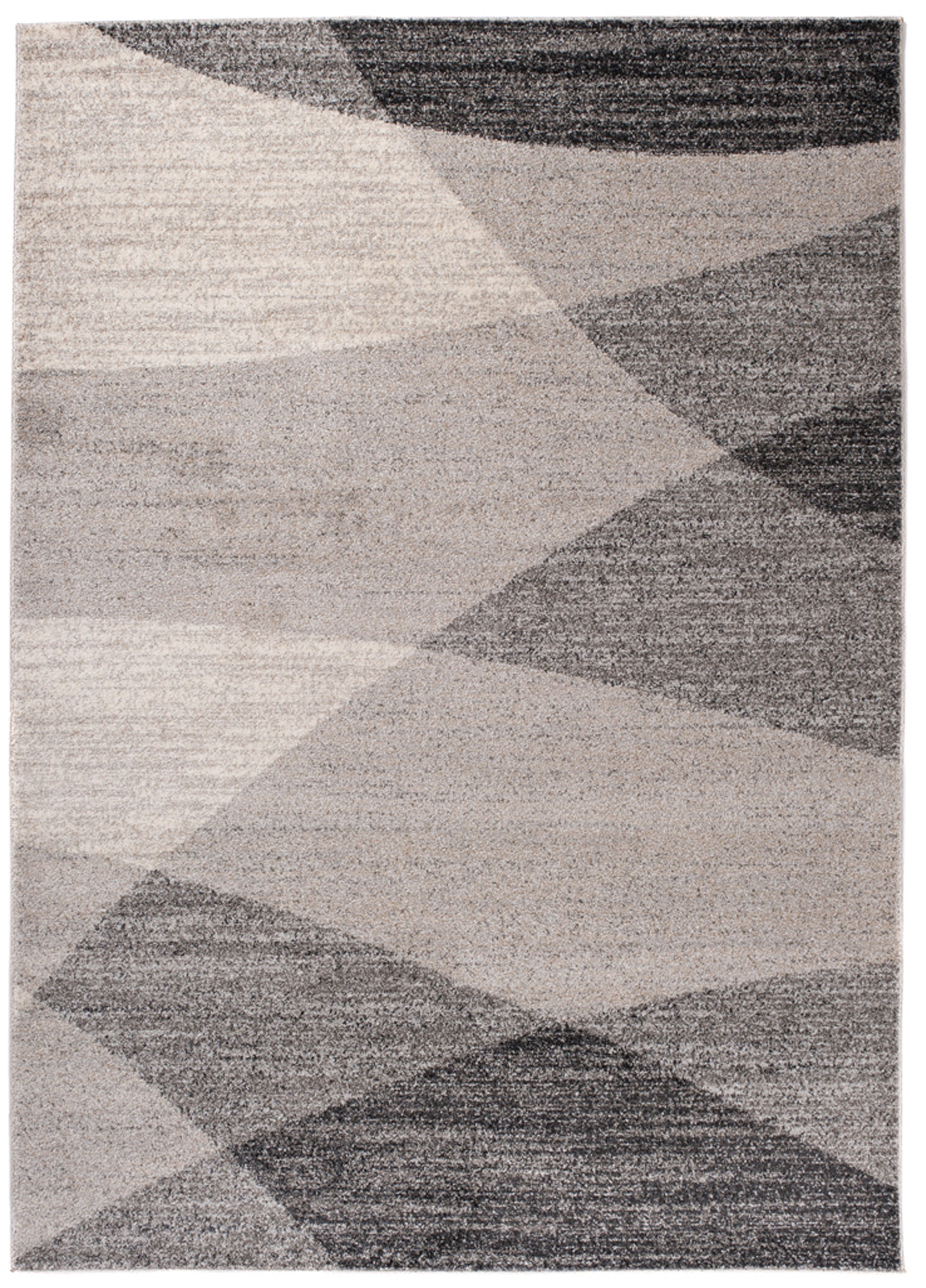 Teppich Sari Grau Beige Geometrisch