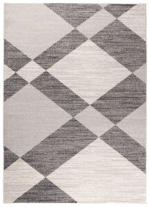 Teppich Sari Grau Creme Geometrisch