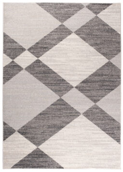 Teppich Sari Grau Creme Geometrisch