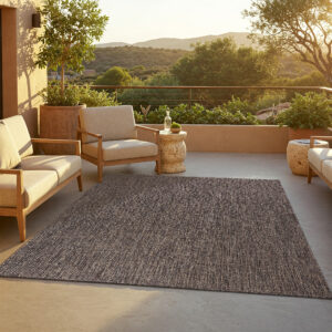 Outdoor-Teppich Yucana Dunkelbraun