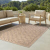 Outdoor-Teppich Yucana Beige Karo