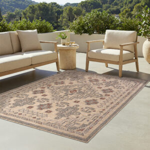 Outdoor-Teppich Yucana Beige Vintage