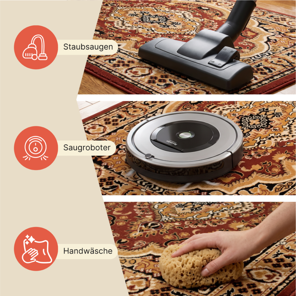 Teppich Atlas Braun Beige Traditionell Medaillon