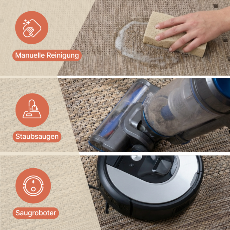 Teppich Melissa Rund Grau Rahmen Indoor Outdoor