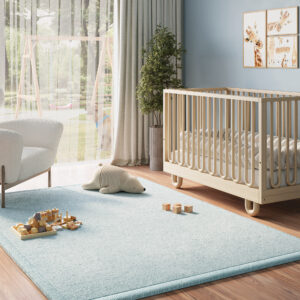 Kinderteppich Fluffin Blau