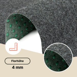 Kunstgras Pemba Grau 4 mm