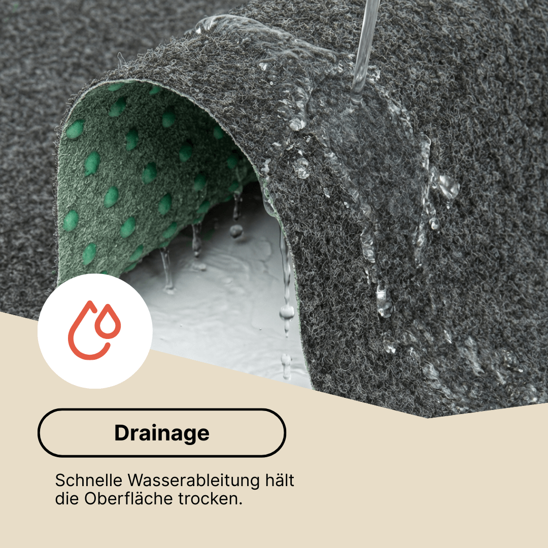 Kunstgras Pemba Grau 4 mm