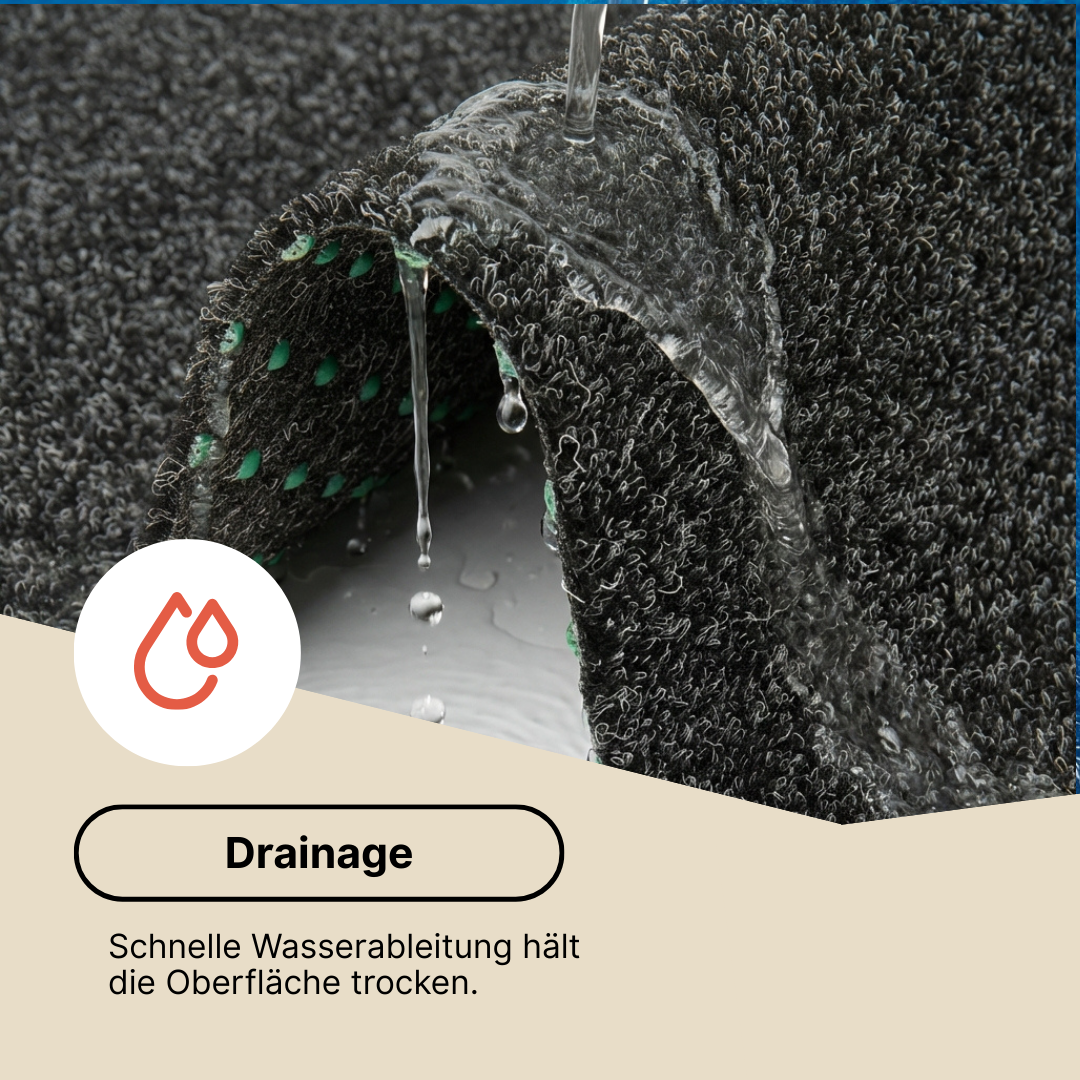 Kunstgras Garden Anthrazitfarben 7 mm