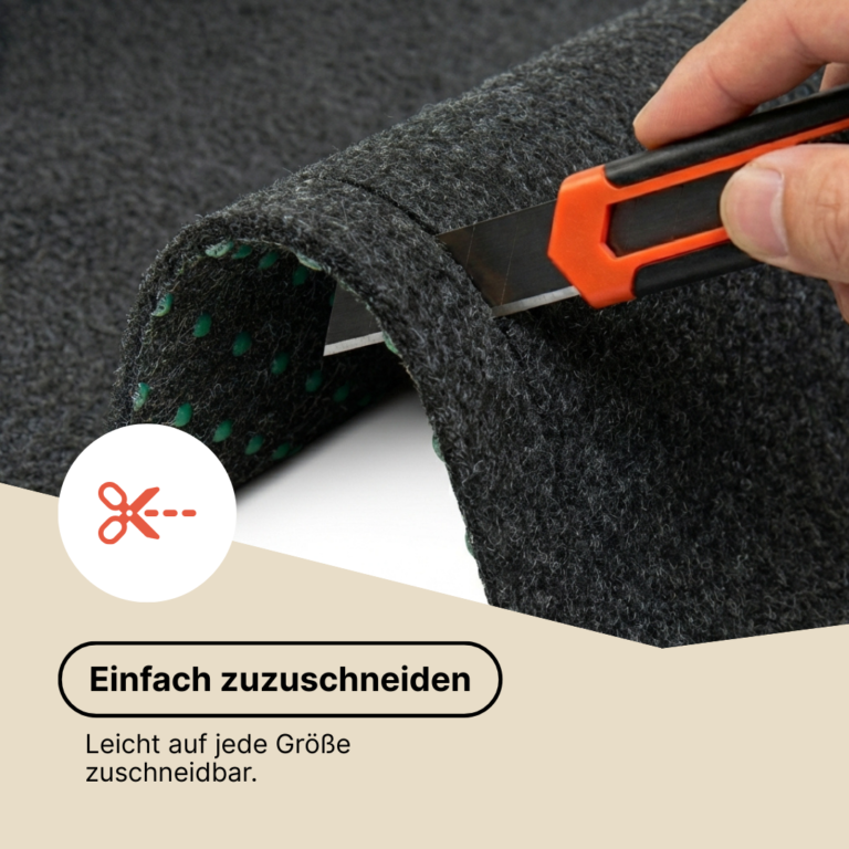 Kunstgras Garden Anthrazitfarben 7 mm