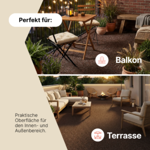 Kunstgras Garden Braun 7 mm