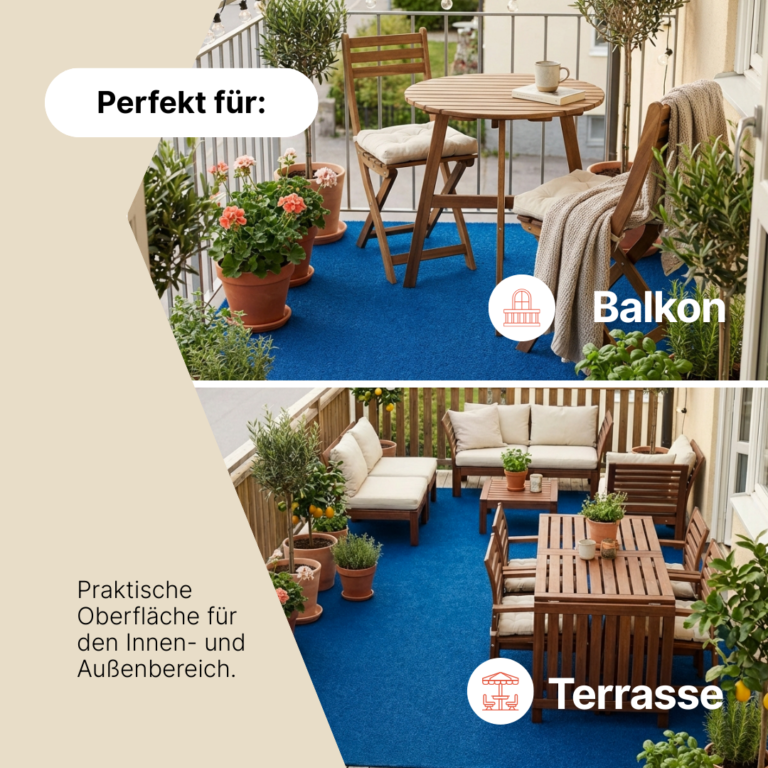 Kunstgras Garden Blau 7 mm