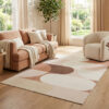Teppich Wisp Beige Pastell Geometrisch