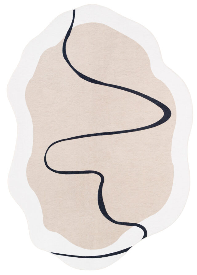 Teppich Wisp Mit Unregelmäßiger Form Beige