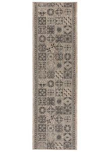 Teppichläufer Melissa Braun Schwarz Mosaik Indoor Outdoor