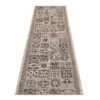 Teppichläufer Melissa Braun Schwarz Mosaik Indoor Outdoor