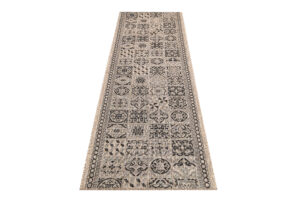 Teppichläufer Melissa Braun Schwarz Mosaik Indoor Outdoor