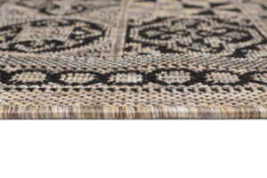 Teppichläufer Melissa Braun Schwarz Mosaik Indoor Outdoor