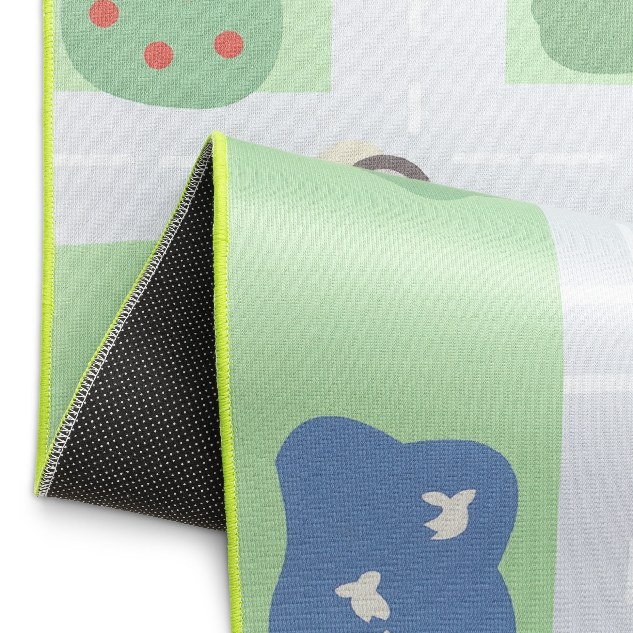 Kinderteppich Snooki Stadt Grün Rutschfest