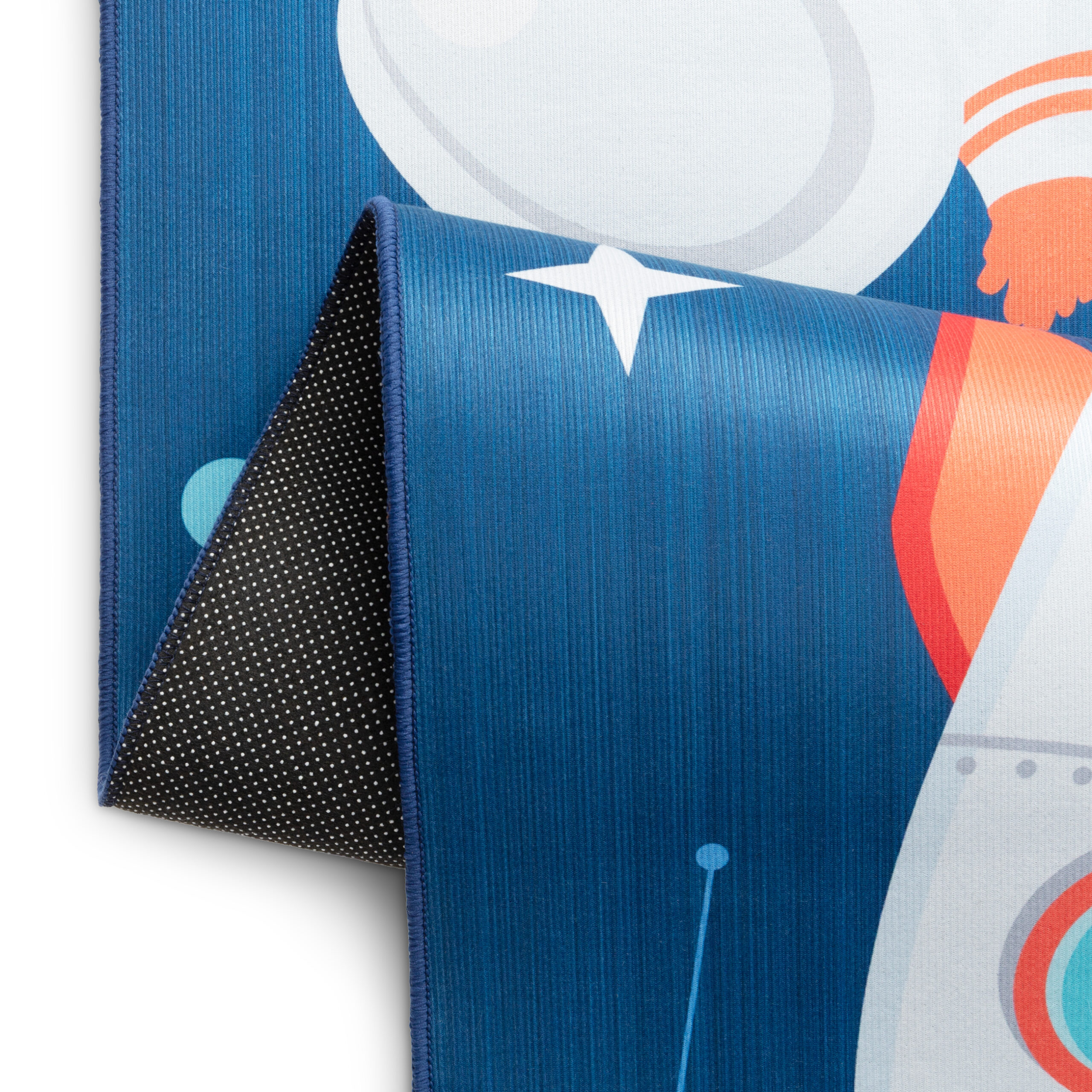 Kinderteppich Snooki Raketen Marineblau Rutschfest