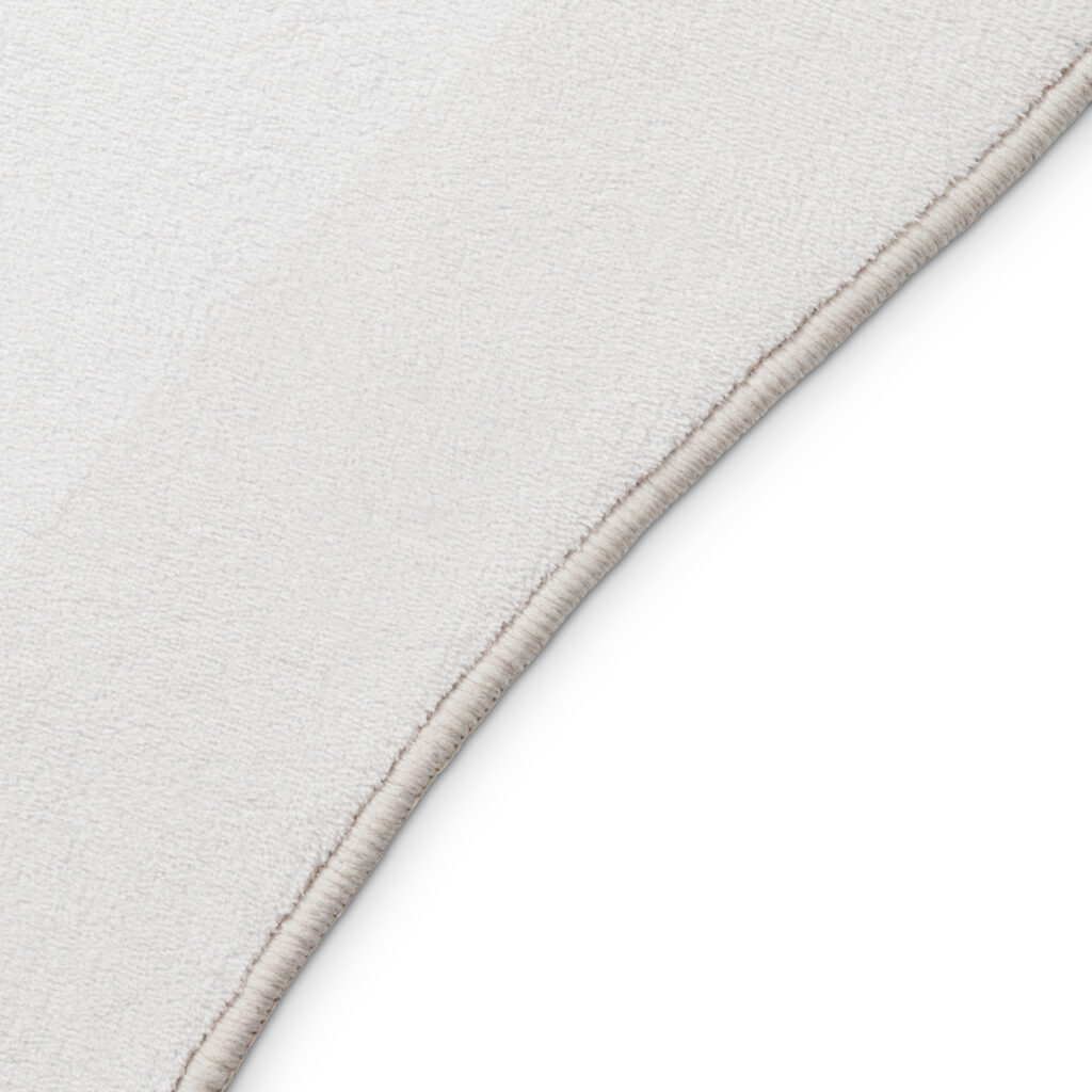 Teppich Wisp Mit Unregelmäßiger Form Weiß Linien