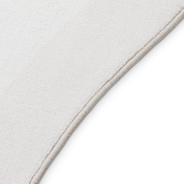 Teppich Wisp Mit Unregelmäßiger Form Weiß Linien