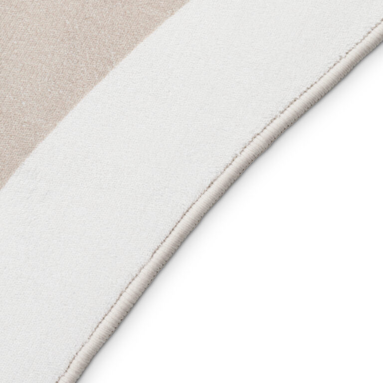 Teppich Wisp Mit Unregelmäßiger Form Beige Linien