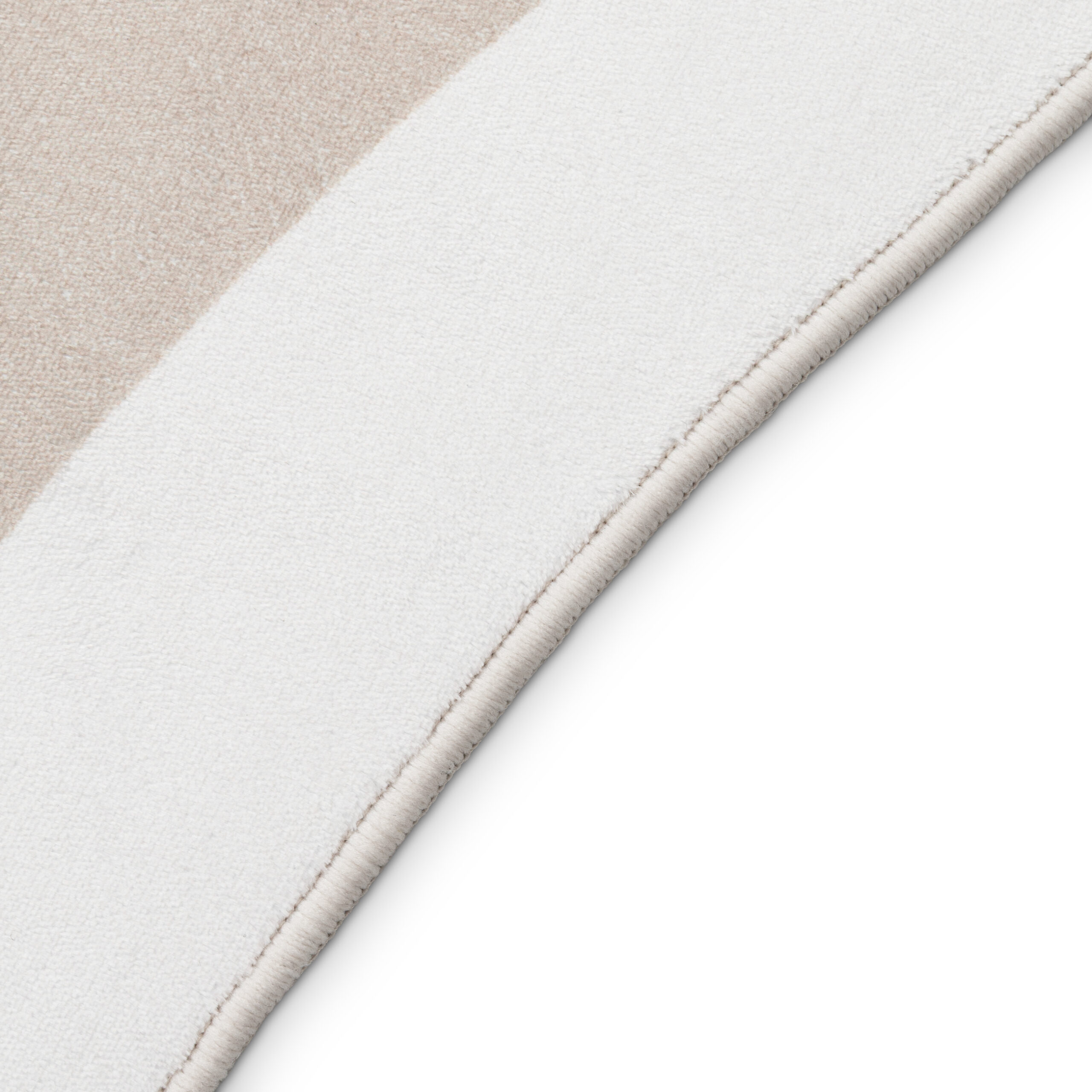 Teppich Wisp Mit Unregelmäßiger Form Beige Linien