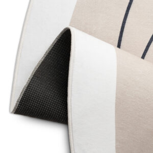 Teppich Wisp Mit Unregelmäßiger Form Beige Linien