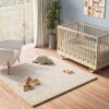 Kinderteppich Fluffin Quadratisch Beige