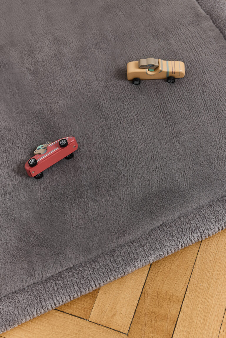 Kinderteppich Fluffin Quadratisch Dunkelgrau