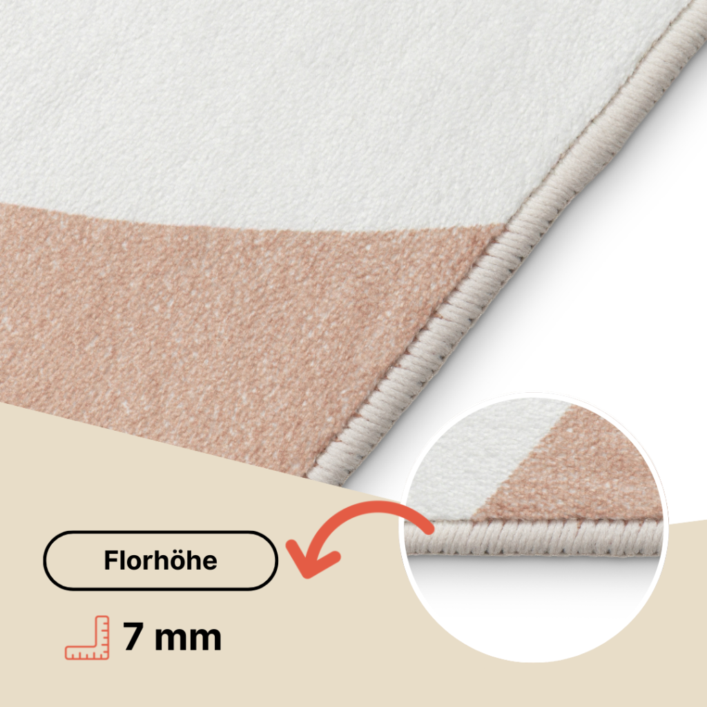 Teppich Wisp Mit Unregelmäßiger Form Weiß Linien