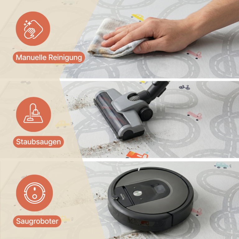 Kinderteppich Snooki Raketen Marineblau Rutschfest