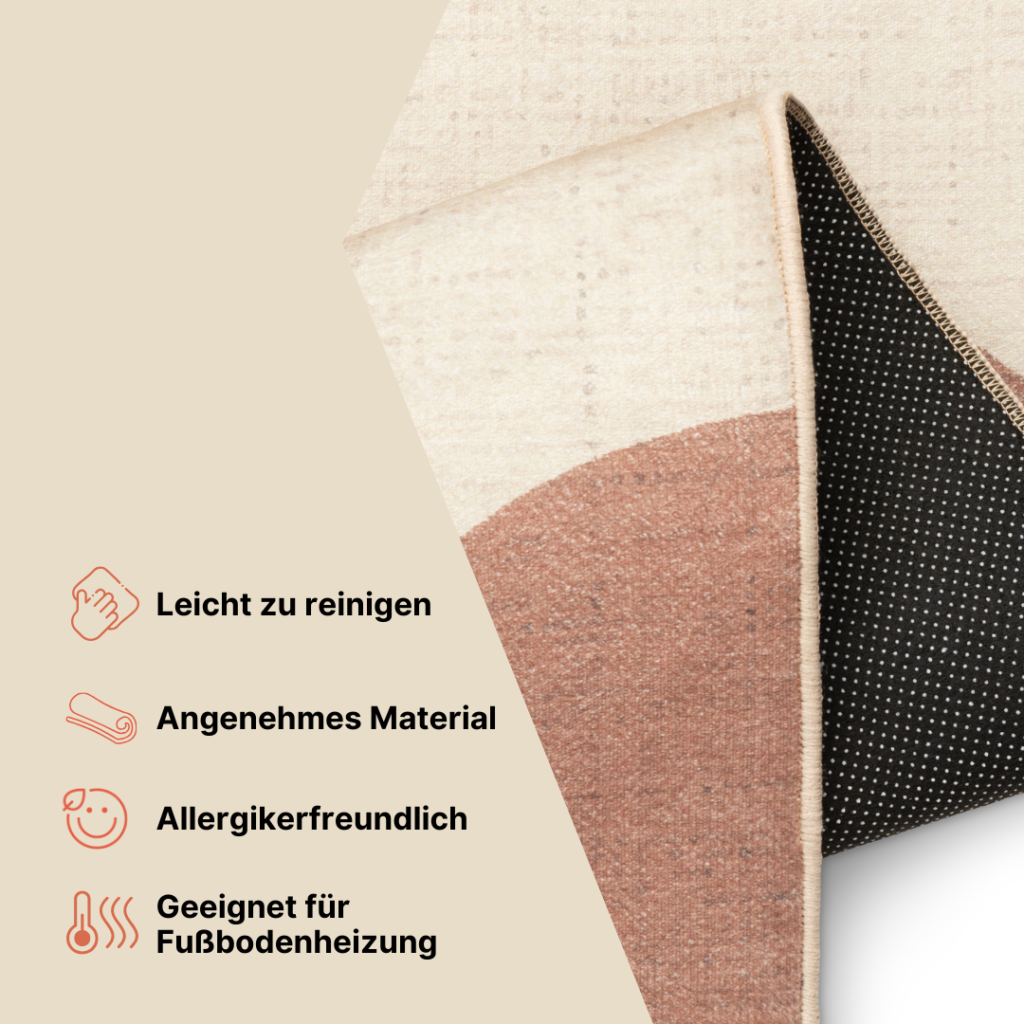 Teppich Wisp Hell Beige Geometrisch